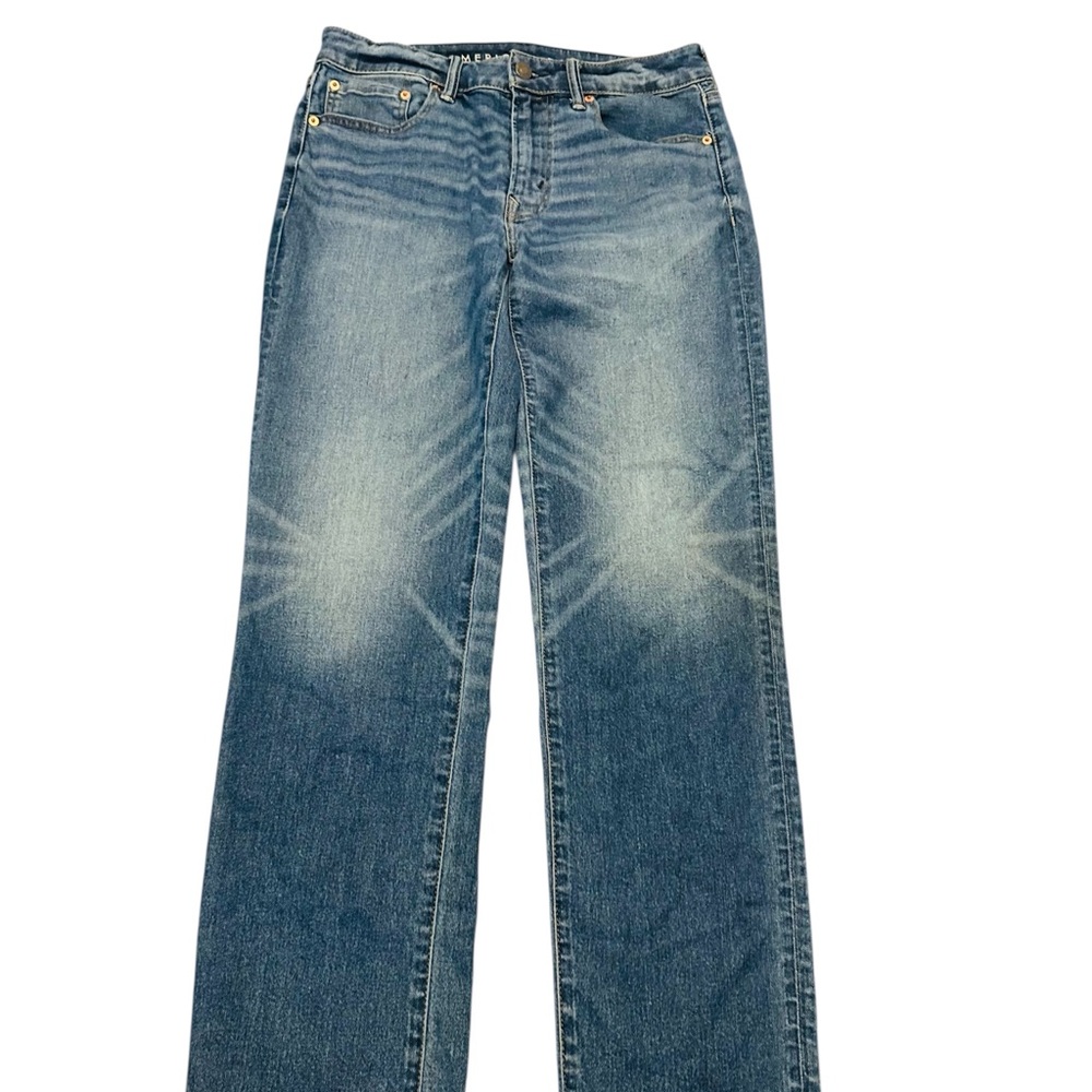 American Eagle Straight Denim Jeans Bundle - Light & Dark Wash Pair Mens 31x32 - Picture 9 of 15